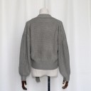 Sweater de malha feminino com laço 1