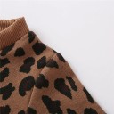 Sweater e saia de couro para meninas L1439 5