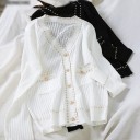 Sweater feminino com botões G347 1