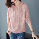 Sweater feminino com capuz e bolso 1