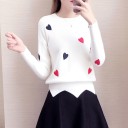 Sweater feminino com corações 2