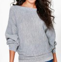 Sweater feminino com mangas morcego G313 1