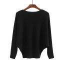 Sweater feminino com mangas morcego 1