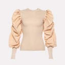 Sweater feminino com mangas volumosas 6