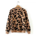 Sweater feminino com padrão de leopardo 2