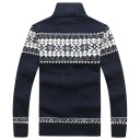 Sweater masculino com padrão F254 1