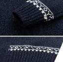 Sweater masculino com padrão F254 3
