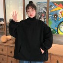 Sweater oversized feminino com gola alta 2