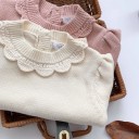 Sweater para menina com colarinho L601 2