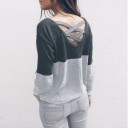 Sweater reversível feminino com cordão J1833 17