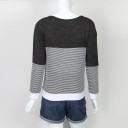 Sweater reversível feminino com cordão J1833 6