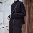 Sweatshirt assimétrica feminina com gola alta 1