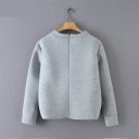 Sweatshirt cinza para senhora com corações 1