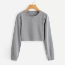 Sweatshirt curta para mulher A19 9