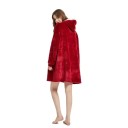 Sweatshirt de Inverno para Senhora com Capuz, Cobertor Aconchegante em Tamanho Grande com Mangas Longas em Flanela e Bolsos, Peça 24