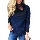 Sweatshirt feminina com botões 1