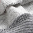 Sweatshirt feminina com capuz e bolsa canguru Inscrição no peito Cordão ajustável Bainhas ribadas Algodão e poliéster 5