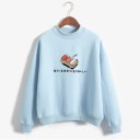 Sweatshirt feminina com motivo de sushi 6