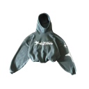 Sweatshirt masculino com capuz e inscrição Sweatshirt de uma só cor em algodão e poliéster em várias cores Sweatshirt estilosa para homens modernos 5