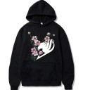 Sweatshirt med blomster 1