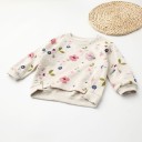 Sweatshirt med blomsterprint til piger 1