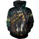 Sweatshirt med hest A4501 8