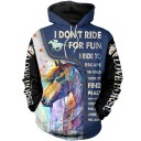 Sweatshirt med hest A4501 11