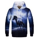 Sweatshirt med hest F156 2