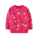 Sweatshirt para meninas com unicórnios L564 1