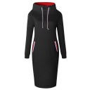 Sweatshirtkjole med opretstående krave 8