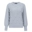 Sweter damski dzianinowy z pomponami G354 6