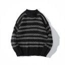 Sweter męski w paski F174 1