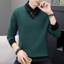 Sweter męski z kołnierzem F227 3
