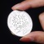 Święty Mikołaj Srebrna moneta kolekcjonerska Pamiątkowa moneta z życzeniami świątecznymi Dwustronna moneta świąteczna Świętego Mikołaja Renifera 4cm 2