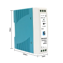 Switchad strömförsörjning för DIN-skena 20W AC 100-240V DC 12V 1,67A Stabiliserad strömadapter 50/60Hz Kompakt strömförsörjning 10x9x2,2cm 2