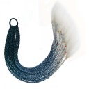 Synteettiset letit kuminauhalla 60 cm 9