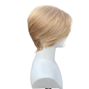 Syntetická paruka krátký bob s krajkou vpředu základna 33x10 cm hustota 150% délka 20,3 cm medově blond pro ženy na denní i párty nošení 3