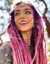 Syntetické dredy Dlouhé příčesky 61 cm Ombre loc Na prodloužení vlasů Reggae styl Lehké a pružné Snadná instalace i odstranění 3