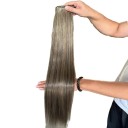 Syntetické svazky vlasů 70 cm rovné vlasy pro prodloužení vlasů tepelně odolné do 150 °C pro styling a úpravu účesů 3