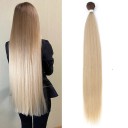 Syntetické svazky vlasů 70 cm rovné vlasy pro prodloužení vlasů tepelně odolné do 150 °C pro styling a úpravu účesů 10