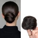 Syntetický příčesek na drdol gumička do vlasů zahuštění účesu elastické uchycení pro rychlý účes a každodenní nošení 5