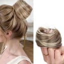 Syntetický příčesek na drdol gumička do vlasů zahuštění účesu elastické uchycení pro rychlý účes a každodenní nošení 7