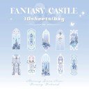 Συσκευασία 10 τεμ σελιδοδεικτών βιβλίου 12 x 5 x 0,1 εκ. Διαφανείς σελιδοδείκτες PVC με λεπτό διακοσμητικό σχέδιο Κομψό αξεσουάρ ανάγνωσης 6