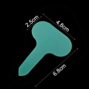 Συσκευασία 50 χρωματιστών πλαστικών ετικετών φυτών 7 εκ. PVC για το έδαφος Κηπευτικές ετικέτες για λαχανικά και λουλούδια 4