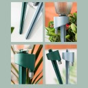 Système d'auto-arrosage avec réservoir Arroseur goutte à goutte automatique pour fleurs et herbes Débit réglable Plastique écologique Vert 7