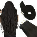 Système de bandes adhésives pour extensions et épaississement de cheveux 20 pcs 45 cm cheveux naturels humains avec bande adhésive pour coiffure 3
