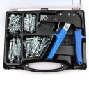 Système de chevilles Molly avec pinces 72 pcs 17 × 10,5 cm acier bleu noir pour fixation dans les plaques de plâtre et les murs creux 1