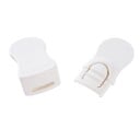 Système de sécurité pour portes d'armoires 5 pcs Serrure à deux pièces en PVC Patins adhésifs en mousse Installation sans perçage Dimensions 6,8 x 3,5 4