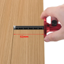 Szablon do drewna ze śrubą i rowkiem 15 cm Precyzyjne znakowanie drewna 22,4 × 4,5 cm Narzędzia dla stolarzy i majsterkowiczów Praca z drewnem 4