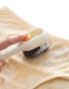 Szczotka do butów ze zbiornikiem na detergent Wielofunkcyjny środek do czyszczenia butów i ubrań Miękkie włosie Szczotka do czyszczenia butów 6